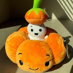 American Greetings Halloween Pumpkin Peek Boo Ghost Plush NWT